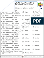 English Test Singular 50