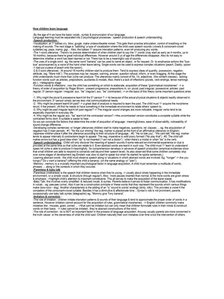 Angol how children learn languages pdf language acquisition word