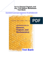 Instant Download Introduction To General Organic and Biochemistry 11th Edition Bettelheim Test Bank PDF Full Chapter