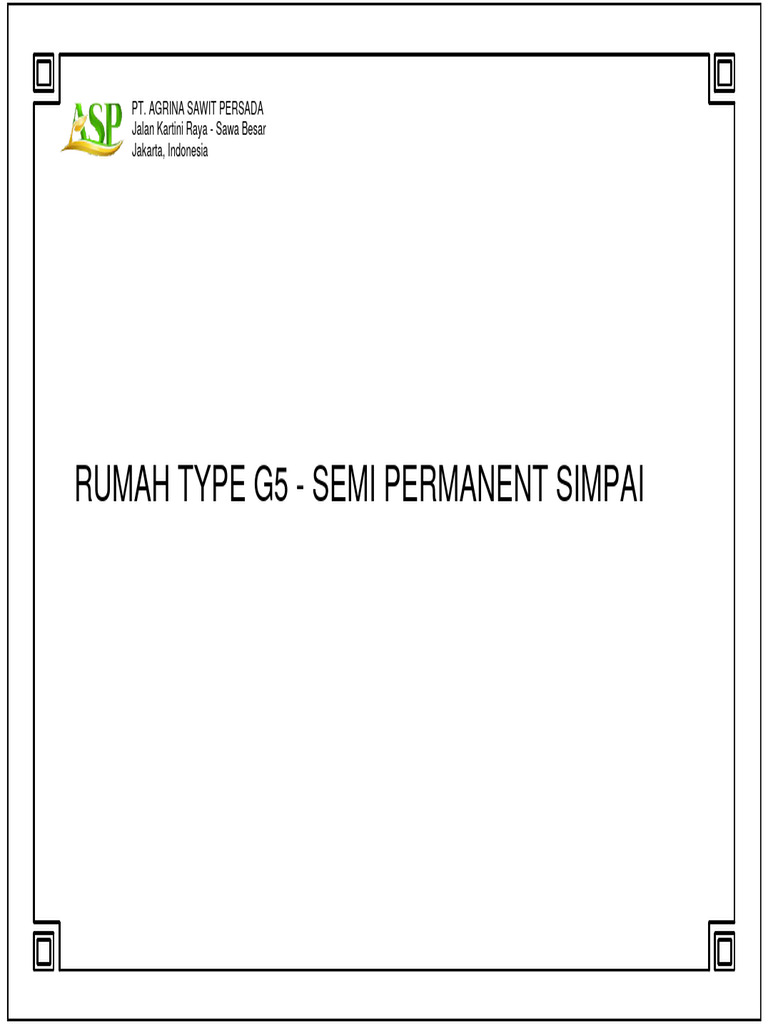 Rumah Type G5: Spesifikasi Simpai | PDF