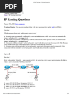 CCNA Training IP Routing Questions