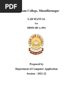 DBMS Lab Manual