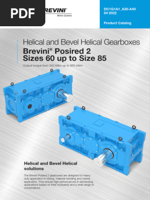 DC1G1A1 A30 A40 Catalogue Brevini Posired 2 Sizes 60 Up To 85 | PDF
