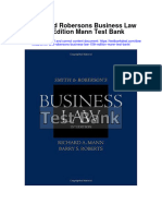 Instant download Smith and Robersons Business Law 15th Edition Mann Test Bank pdf full chapter