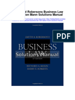 Instant Download Smith and Robersons Business Law 15th Edition Mann Solutions Manual PDF Full Chapter