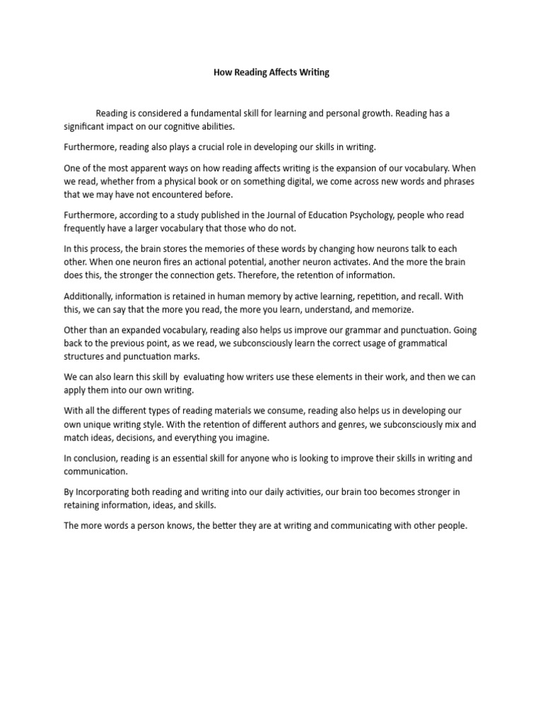 HowReadingAffectsWriting PDF