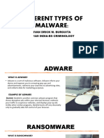 Different Types of Malware Ivan Drick Burguita