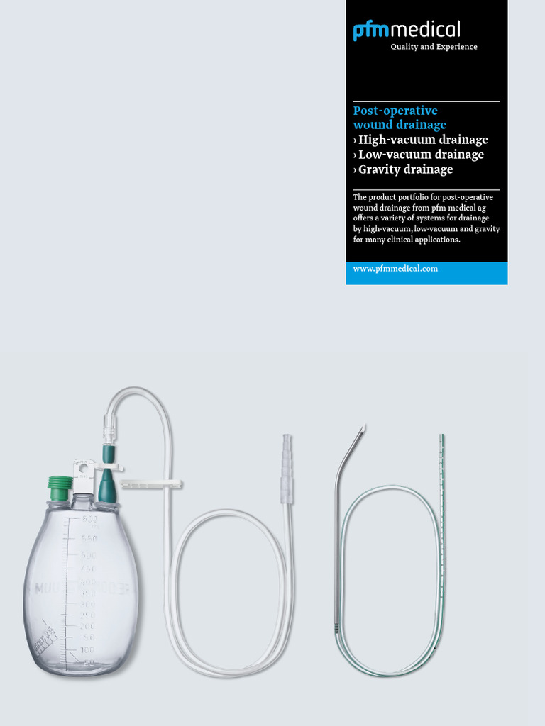 Post-Operative Drainage Solutions | PDF | Drainage | Vacuum
