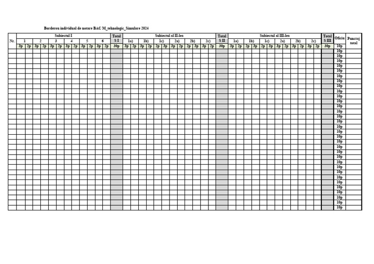 SIMULARE TEHNOLOGIC 2024 MATEMATICA intelligence overview