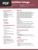 Fresher Sample Resume