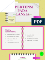 Penyakit Tidak Menular (Hipertensi Pada Lansia)