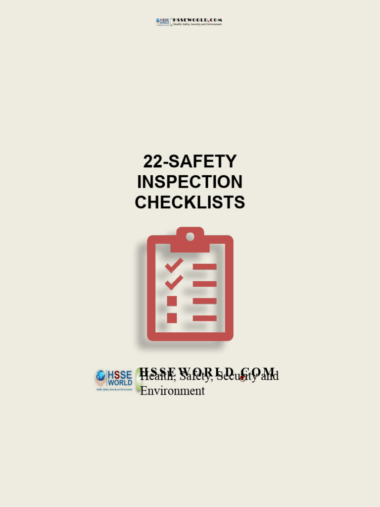 22 Safety Checklist PDF