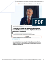 Prime de 720.000 de Lei Pentru Conducerea ASF În Anul Falimentului Euroins. Câți Bani A Încasat Fostul Șef Al Instituției - Libertatea