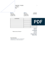 Invoice Template Printable Excel