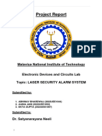 A Project Report On Laser Security Alarm