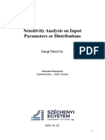 Sensitivity Analysis On Input Parameters or Distributions