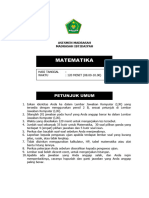 Soal Asesmen Matematika P2 MI