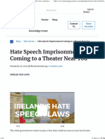 Hate Speech Imprisonment