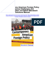 Instant Download Contemporary American Foreign Policy Influences Challenges and Opportunities 1st Edition Mansbach Solutions Manual PDF Full Chapter