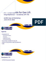 I 8 API Standards For Gas Lift Slide Deck