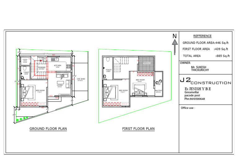 First and Ground Floor Plan Layout | PDF