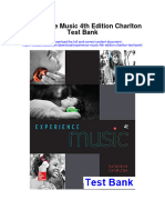 Instant download Experience Music 4th Edition Charlton Test Bank pdf full chapter