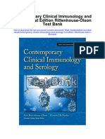 Instant Download Contemporary Clinical Immunology and Serology 1st Edition Rittenhouse Olson Test Bank PDF Full Chapter