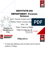 Color Test For Identification of Drugs