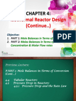 CRELect11 - Isothemal Reactor Design