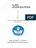 Makalah Kemasyarakatan