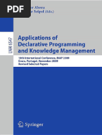 (Lecture Notes in Computer Science 6547 Lecture Notes in Artificial Intelligence) Terrance Swift (Auth.), Salvador Abreu, Dietmar Seipel (Eds.) - Applications of Declarative Programming and Knowledge