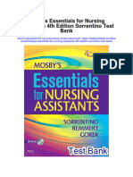 Instant Download Mosbys Essentials For Nursing Assistants 4th Edition Sorrentino Test Bank PDF Full Chapter