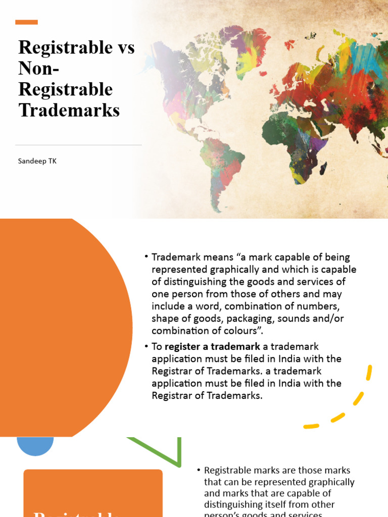 Registrable vs Non-Registrable Trademarks | PDF | Trademark | Common Law