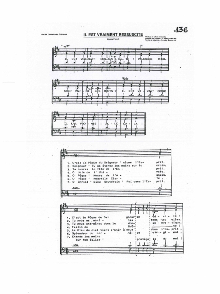 Il Est Vraiment Ressuscité - A. Gouzes | PDF