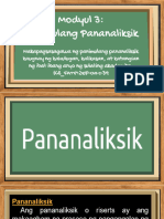 Modyul 3 Pananaliksik