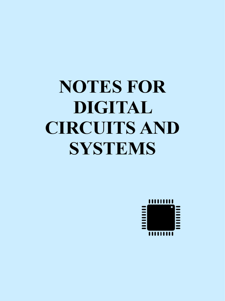 Notes Digital Circuits And Systems Pdf
