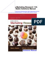 Instant Download Exploring Marketing Research 11th Edition Babin Solutions Manual PDF Full Chapter