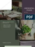 Ordering Food Presentation