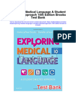Instant Download Exploring Medical Language A Student Directed Approach 10th Edition Brooks Test Bank PDF Full Chapter