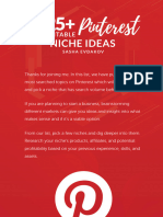 225 Profitable Pinterest Niches