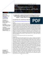 A Comparative Analysis Between The Batting Performances of The Indian and Foreign Batters in The Indian Premier League: A Study Based On Empirical Evidences