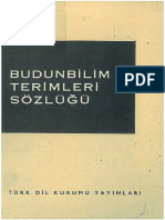 Budunbilim Terimleri Sözlüğü