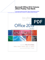 Instant Download Exploring Microsoft Office 2013 Volume 2 1st Edition Poatsy Test Bank PDF Full Chapter