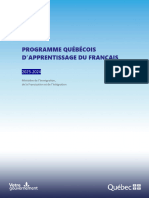 NOR Programme Quebecois Apprentissage Francais 2023