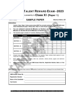 Ftre-2023-Sample Paper-Class-Xi-P1-At+pcm