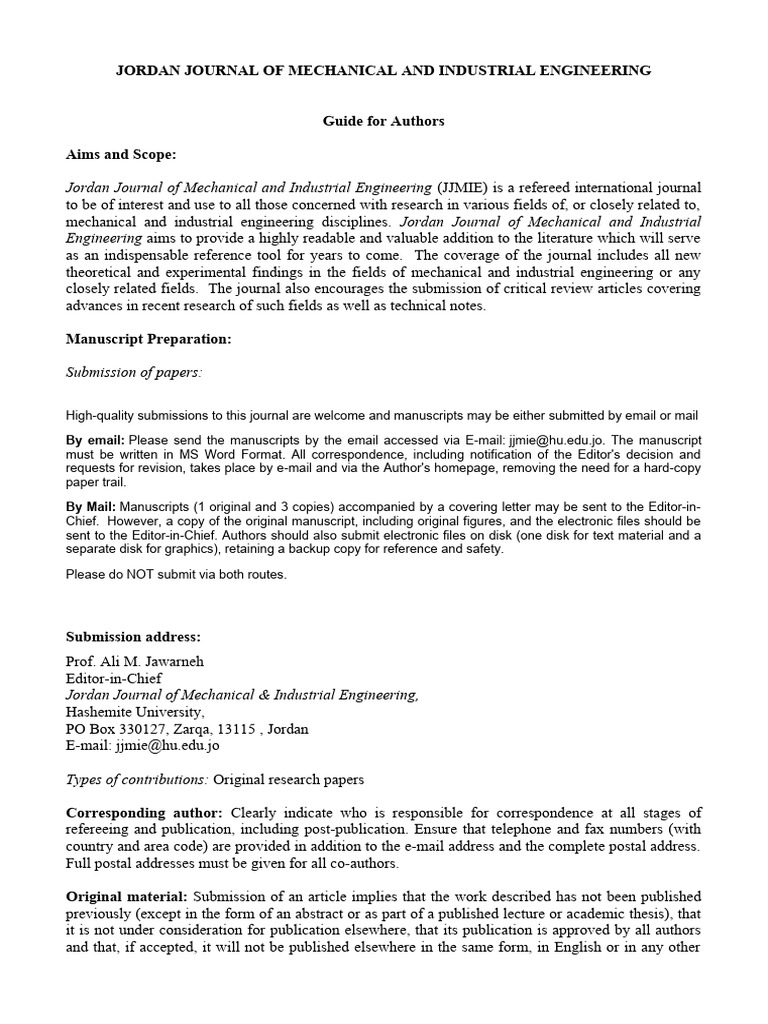 Jjmie guide for authors pdf academic journal proofreading