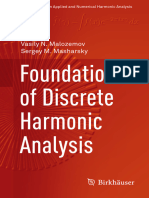 Vdoc - Pub - Foundations of Discrete Harmonic Analysis Applied and Numerical Harmonic Analysis