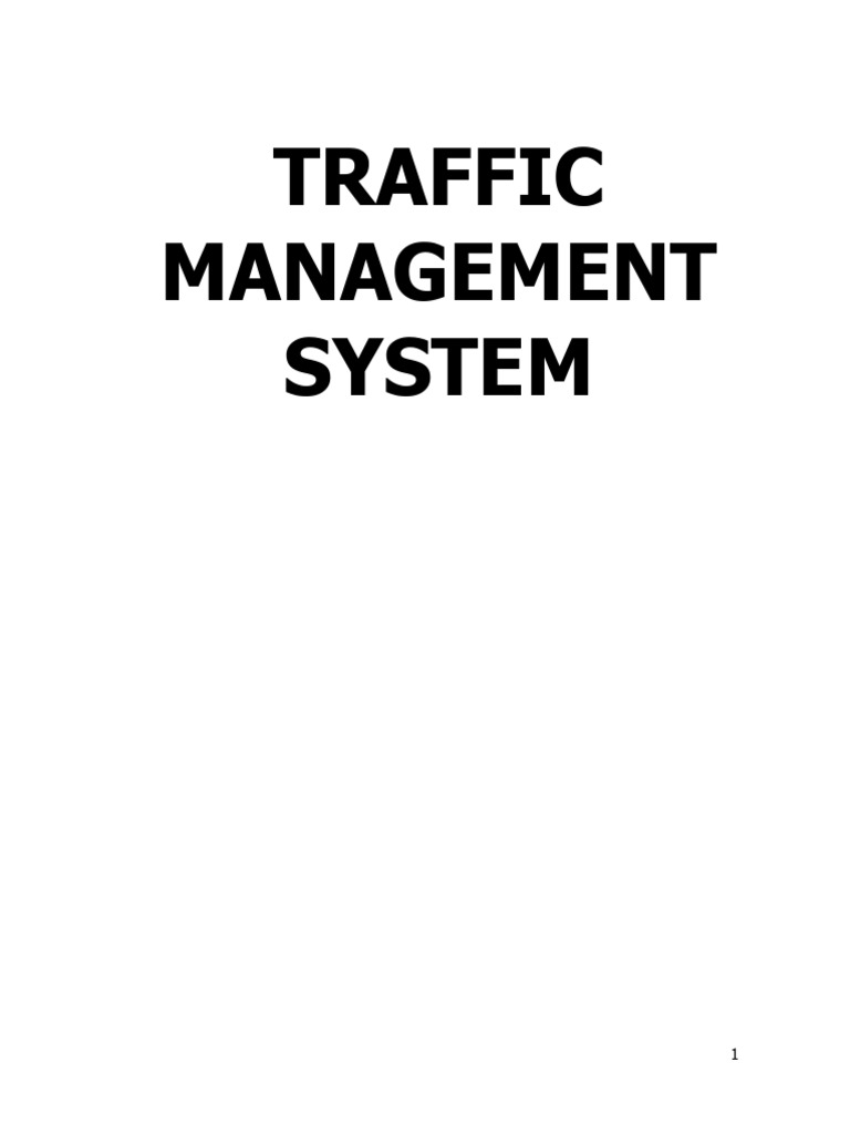 Traffic Management System Full Thesis | PDF | Databases | Relational Model