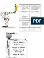 Atividade Frutas Lição 21