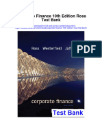 Instant Download Corporate Finance 10th Edition Ross Test Bank PDF Full Chapter